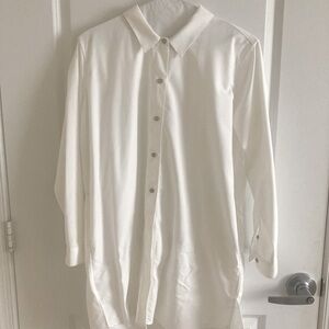 Classic White Button-Up Shirt